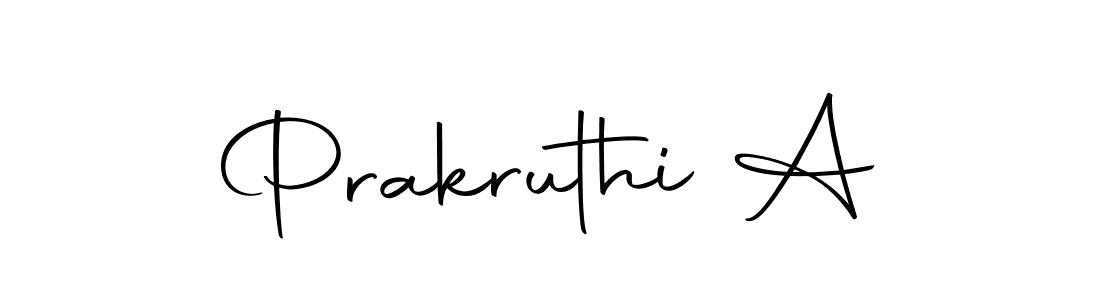 Design your own signature with our free online signature maker. With this signature software, you can create a handwritten (Autography-DOLnW) signature for name Prakruthi A. Prakruthi A signature style 10 images and pictures png