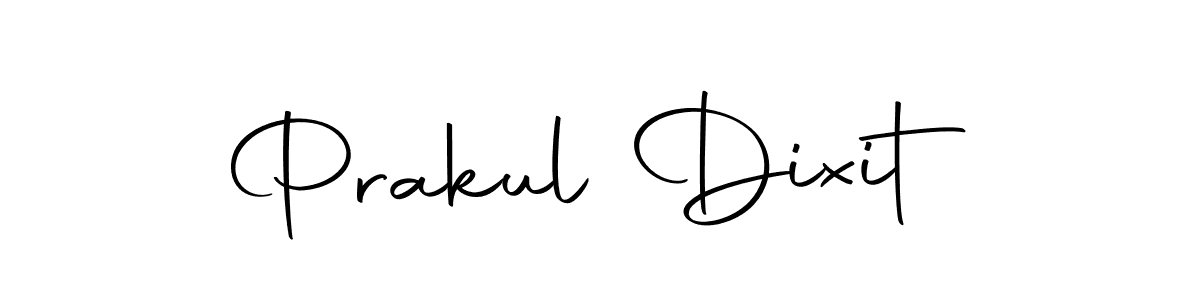 Create a beautiful signature design for name Prakul Dixit. With this signature (Autography-DOLnW) fonts, you can make a handwritten signature for free. Prakul Dixit signature style 10 images and pictures png