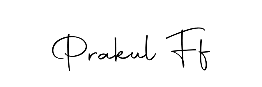 Create a beautiful signature design for name Prakul Ff. With this signature (Autography-DOLnW) fonts, you can make a handwritten signature for free. Prakul Ff signature style 10 images and pictures png