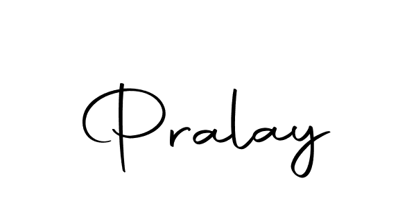 Make a beautiful signature design for name Pralay. With this signature (Autography-DOLnW) style, you can create a handwritten signature for free. Pralay signature style 10 images and pictures png