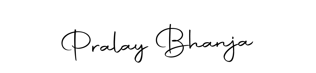 You should practise on your own different ways (Autography-DOLnW) to write your name (Pralay Bhanja) in signature. don't let someone else do it for you. Pralay Bhanja signature style 10 images and pictures png