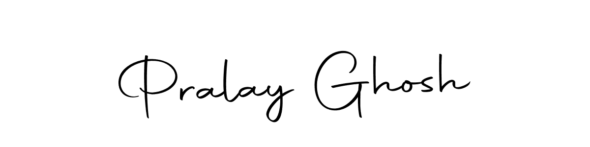 Create a beautiful signature design for name Pralay Ghosh. With this signature (Autography-DOLnW) fonts, you can make a handwritten signature for free. Pralay Ghosh signature style 10 images and pictures png
