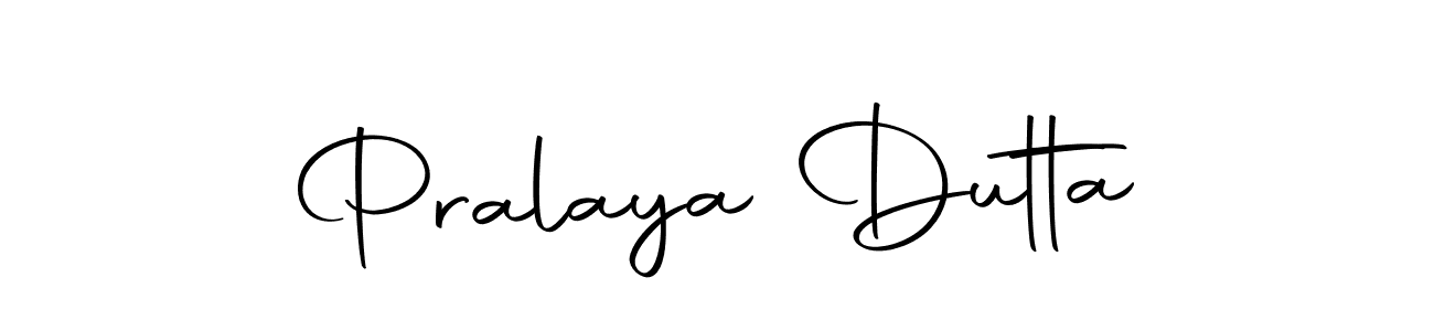 Design your own signature with our free online signature maker. With this signature software, you can create a handwritten (Autography-DOLnW) signature for name Pralaya Dutta. Pralaya Dutta signature style 10 images and pictures png