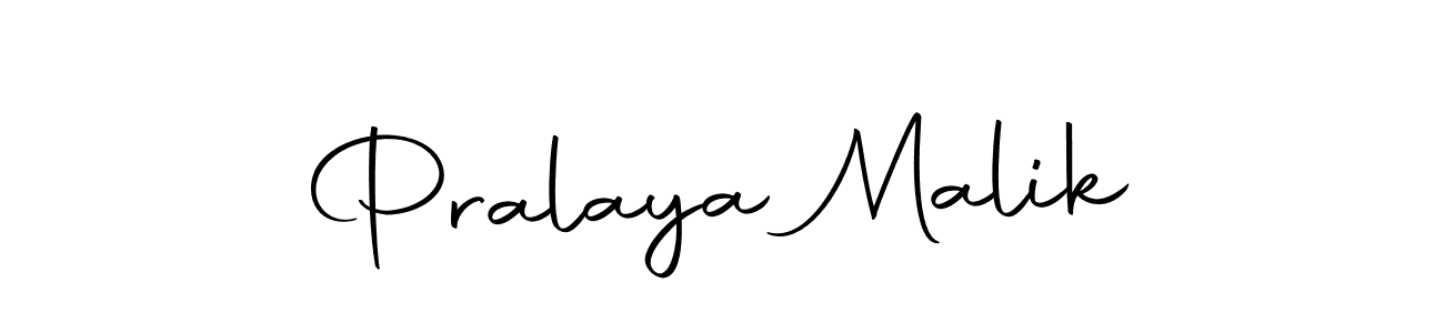 Create a beautiful signature design for name Pralaya Malik. With this signature (Autography-DOLnW) fonts, you can make a handwritten signature for free. Pralaya Malik signature style 10 images and pictures png