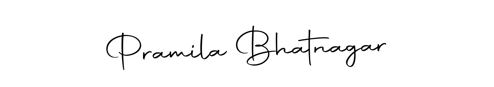 Design your own signature with our free online signature maker. With this signature software, you can create a handwritten (Autography-DOLnW) signature for name Pramila Bhatnagar. Pramila Bhatnagar signature style 10 images and pictures png