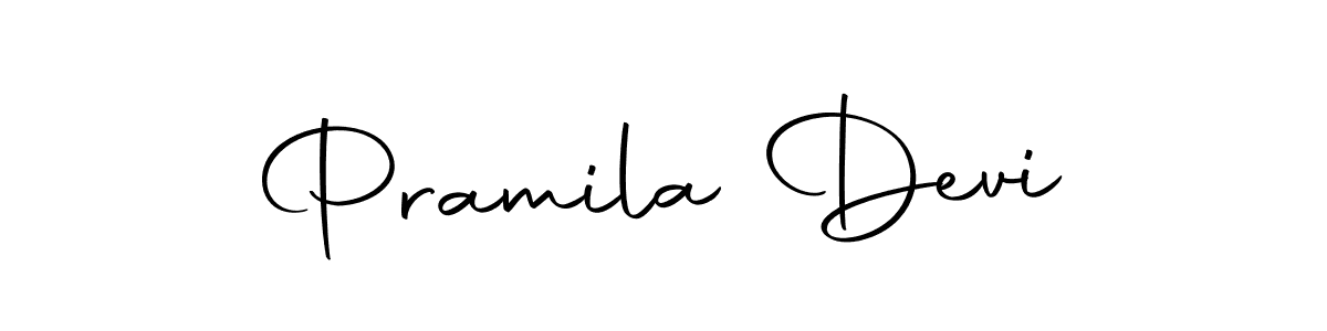 Make a beautiful signature design for name Pramila Devi. With this signature (Autography-DOLnW) style, you can create a handwritten signature for free. Pramila Devi signature style 10 images and pictures png