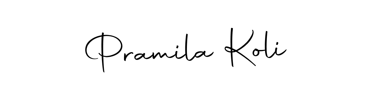 Make a beautiful signature design for name Pramila Koli. Use this online signature maker to create a handwritten signature for free. Pramila Koli signature style 10 images and pictures png