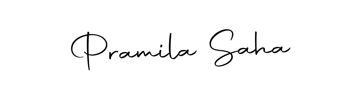 Use a signature maker to create a handwritten signature online. With this signature software, you can design (Autography-DOLnW) your own signature for name Pramila Saha. Pramila Saha signature style 10 images and pictures png