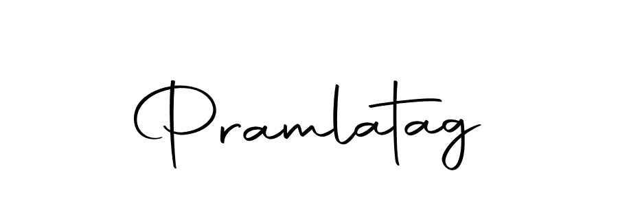 Use a signature maker to create a handwritten signature online. With this signature software, you can design (Autography-DOLnW) your own signature for name Pramlatag. Pramlatag signature style 10 images and pictures png