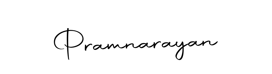 Create a beautiful signature design for name Pramnarayan. With this signature (Autography-DOLnW) fonts, you can make a handwritten signature for free. Pramnarayan signature style 10 images and pictures png