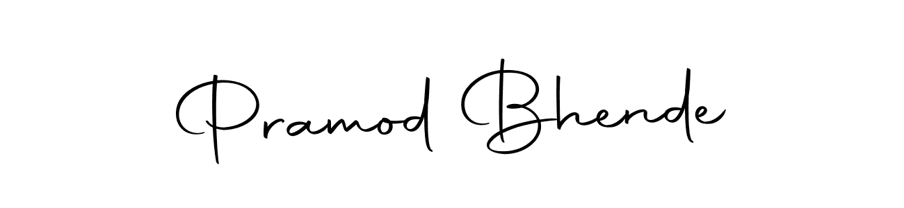 How to make Pramod Bhende signature? Autography-DOLnW is a professional autograph style. Create handwritten signature for Pramod Bhende name. Pramod Bhende signature style 10 images and pictures png