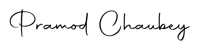 You can use this online signature creator to create a handwritten signature for the name Pramod Chaubey. This is the best online autograph maker. Pramod Chaubey signature style 10 images and pictures png