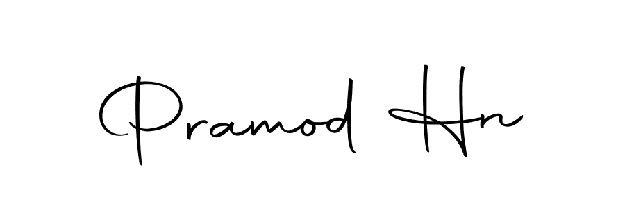 How to make Pramod Hn name signature. Use Autography-DOLnW style for creating short signs online. This is the latest handwritten sign. Pramod Hn signature style 10 images and pictures png
