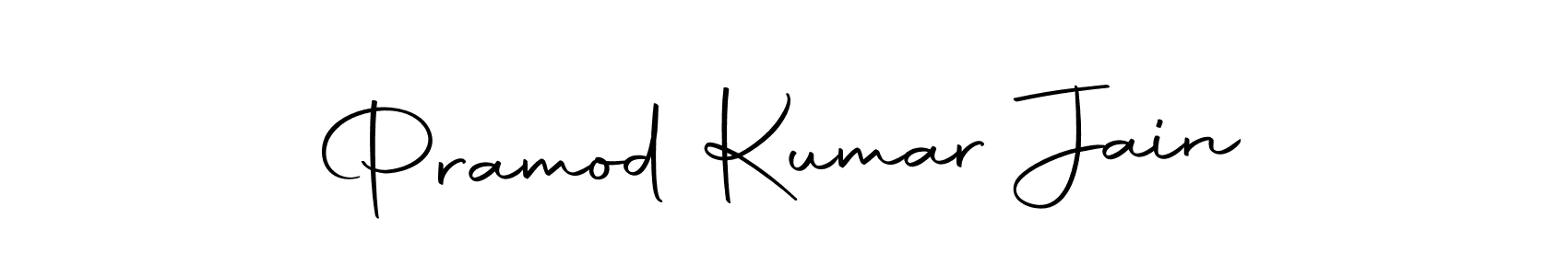 Create a beautiful signature design for name Pramod Kumar Jain. With this signature (Autography-DOLnW) fonts, you can make a handwritten signature for free. Pramod Kumar Jain signature style 10 images and pictures png