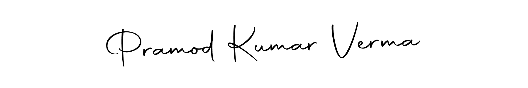 Also we have Pramod Kumar Verma name is the best signature style. Create professional handwritten signature collection using Autography-DOLnW autograph style. Pramod Kumar Verma signature style 10 images and pictures png