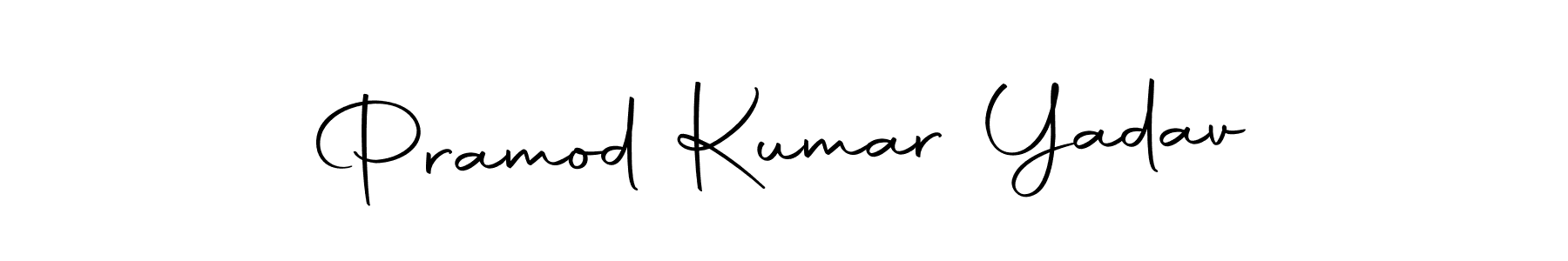 Make a beautiful signature design for name Pramod Kumar Yadav. Use this online signature maker to create a handwritten signature for free. Pramod Kumar Yadav signature style 10 images and pictures png