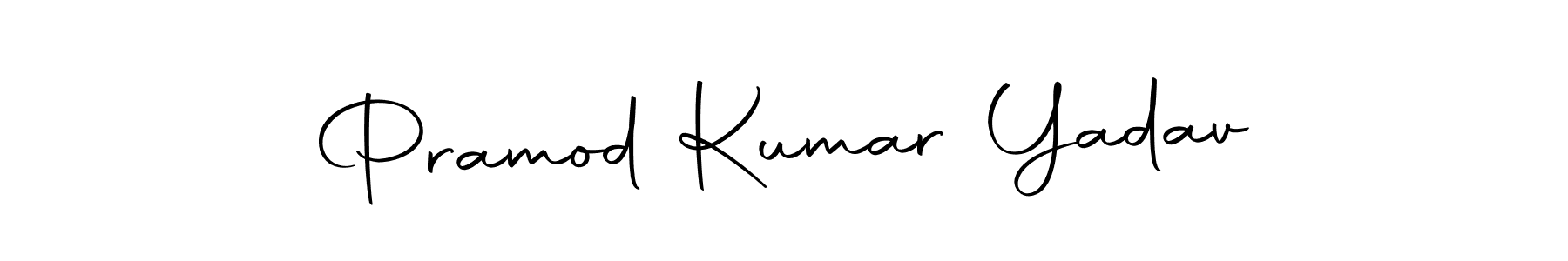 Design your own signature with our free online signature maker. With this signature software, you can create a handwritten (Autography-DOLnW) signature for name Pramod Kumar Yadav. Pramod Kumar Yadav signature style 10 images and pictures png