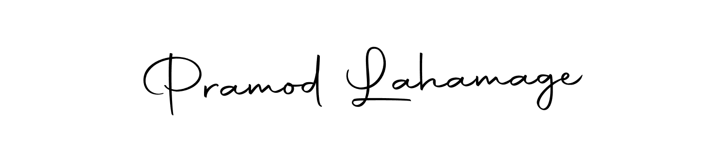 You can use this online signature creator to create a handwritten signature for the name Pramod Lahamage. This is the best online autograph maker. Pramod Lahamage signature style 10 images and pictures png