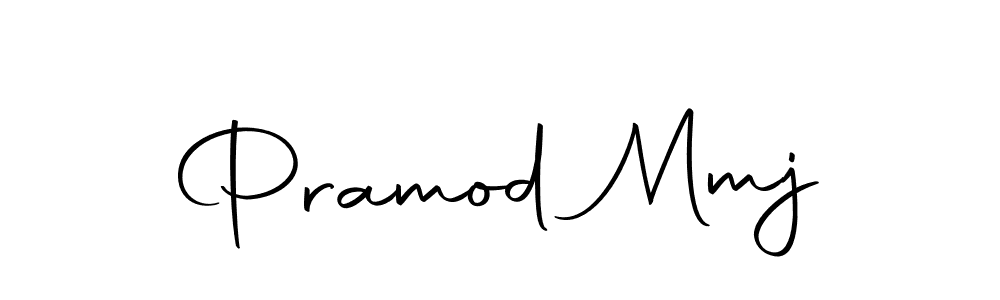 How to make Pramod Mmj name signature. Use Autography-DOLnW style for creating short signs online. This is the latest handwritten sign. Pramod Mmj signature style 10 images and pictures png