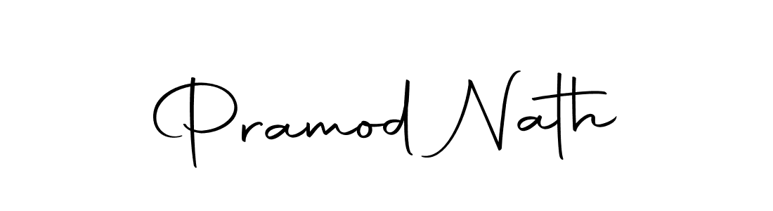 How to make Pramod Nath name signature. Use Autography-DOLnW style for creating short signs online. This is the latest handwritten sign. Pramod Nath signature style 10 images and pictures png