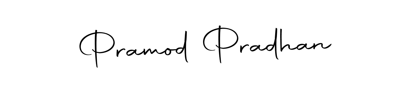 Create a beautiful signature design for name Pramod Pradhan. With this signature (Autography-DOLnW) fonts, you can make a handwritten signature for free. Pramod Pradhan signature style 10 images and pictures png