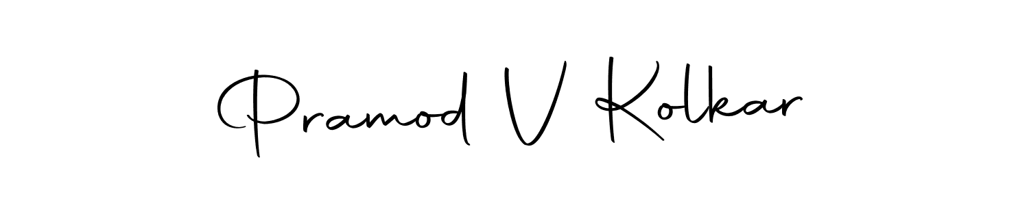 Autography-DOLnW is a professional signature style that is perfect for those who want to add a touch of class to their signature. It is also a great choice for those who want to make their signature more unique. Get Pramod V Kolkar name to fancy signature for free. Pramod V Kolkar signature style 10 images and pictures png