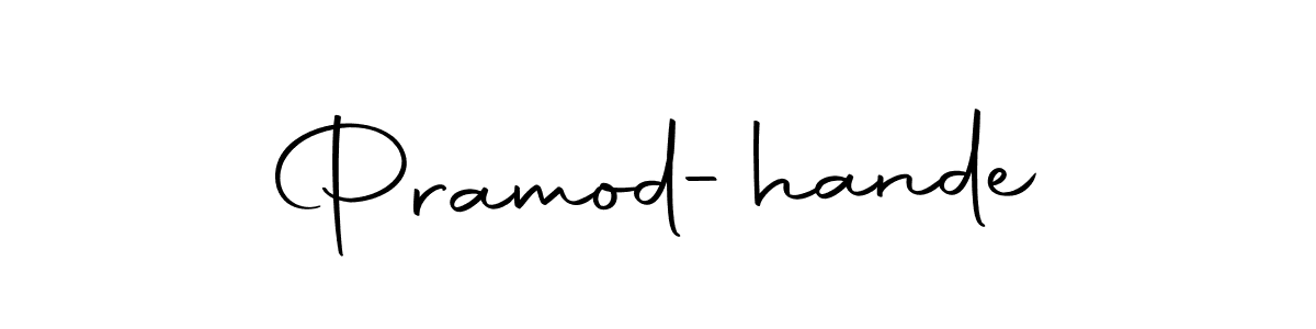 Make a beautiful signature design for name Pramod-hande. Use this online signature maker to create a handwritten signature for free. Pramod-hande signature style 10 images and pictures png