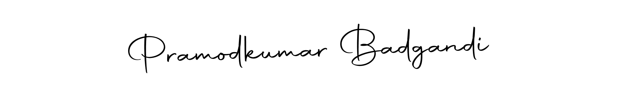 Design your own signature with our free online signature maker. With this signature software, you can create a handwritten (Autography-DOLnW) signature for name Pramodkumar Badgandi. Pramodkumar Badgandi signature style 10 images and pictures png