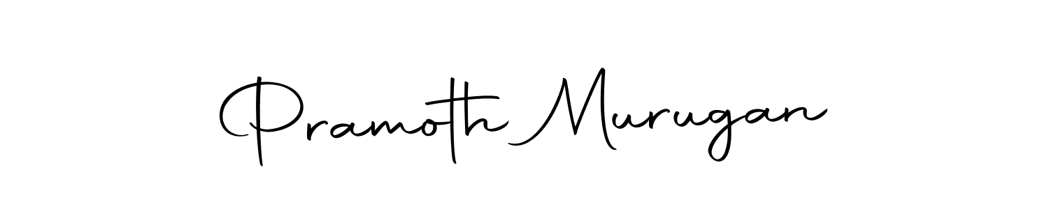 Make a beautiful signature design for name Pramoth Murugan. With this signature (Autography-DOLnW) style, you can create a handwritten signature for free. Pramoth Murugan signature style 10 images and pictures png