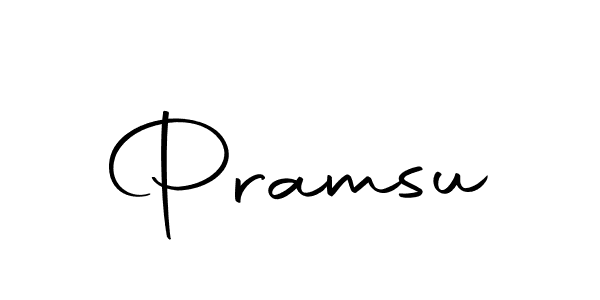 You should practise on your own different ways (Autography-DOLnW) to write your name (Pramsu) in signature. don't let someone else do it for you. Pramsu signature style 10 images and pictures png