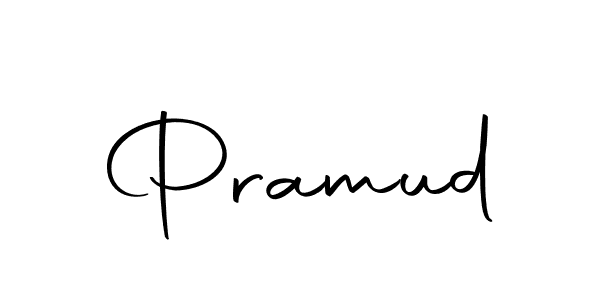 Design your own signature with our free online signature maker. With this signature software, you can create a handwritten (Autography-DOLnW) signature for name Pramud. Pramud signature style 10 images and pictures png
