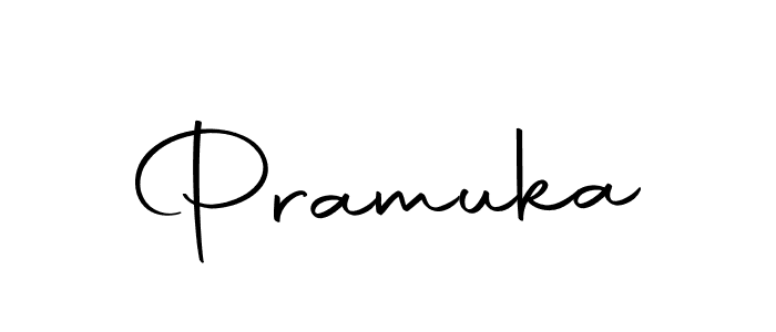 You should practise on your own different ways (Autography-DOLnW) to write your name (Pramuka) in signature. don't let someone else do it for you. Pramuka signature style 10 images and pictures png
