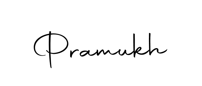 Design your own signature with our free online signature maker. With this signature software, you can create a handwritten (Autography-DOLnW) signature for name Pramukh. Pramukh signature style 10 images and pictures png