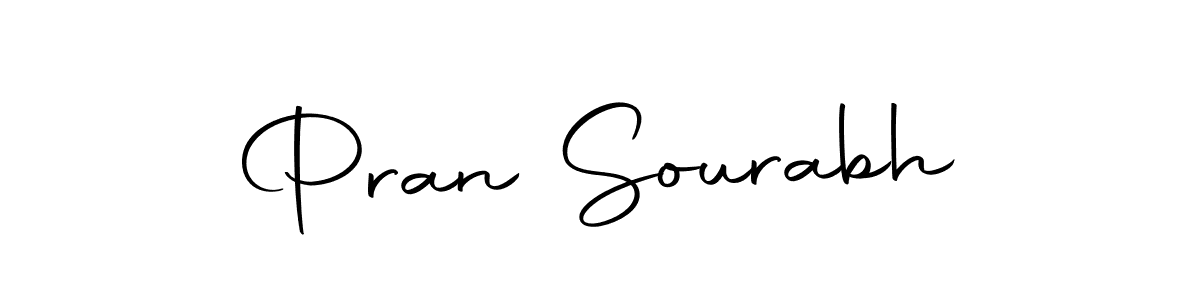 Pran Sourabh stylish signature style. Best Handwritten Sign (Autography-DOLnW) for my name. Handwritten Signature Collection Ideas for my name Pran Sourabh. Pran Sourabh signature style 10 images and pictures png