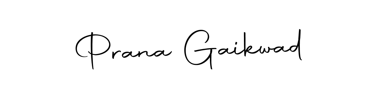 Prana Gaikwad stylish signature style. Best Handwritten Sign (Autography-DOLnW) for my name. Handwritten Signature Collection Ideas for my name Prana Gaikwad. Prana Gaikwad signature style 10 images and pictures png