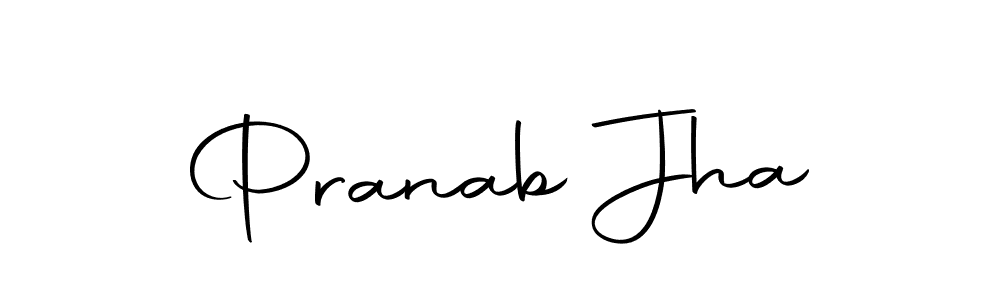 Design your own signature with our free online signature maker. With this signature software, you can create a handwritten (Autography-DOLnW) signature for name Pranab Jha. Pranab Jha signature style 10 images and pictures png