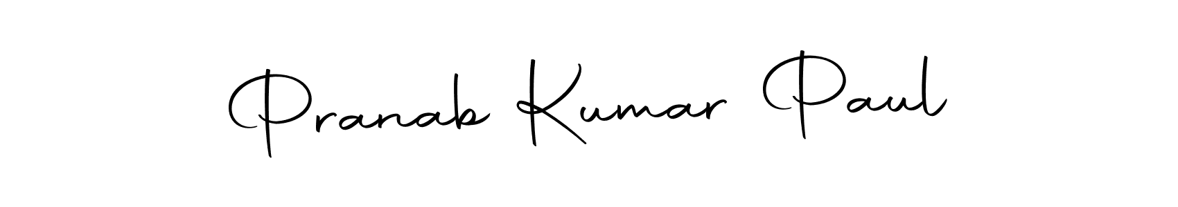 Make a short Pranab Kumar Paul signature style. Manage your documents anywhere anytime using Autography-DOLnW. Create and add eSignatures, submit forms, share and send files easily. Pranab Kumar Paul signature style 10 images and pictures png