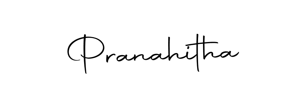 Create a beautiful signature design for name Pranahitha. With this signature (Autography-DOLnW) fonts, you can make a handwritten signature for free. Pranahitha signature style 10 images and pictures png