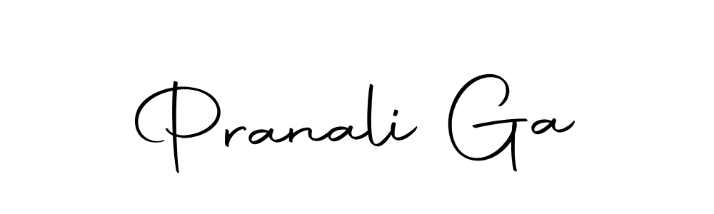 How to make Pranali Ga name signature. Use Autography-DOLnW style for creating short signs online. This is the latest handwritten sign. Pranali Ga signature style 10 images and pictures png