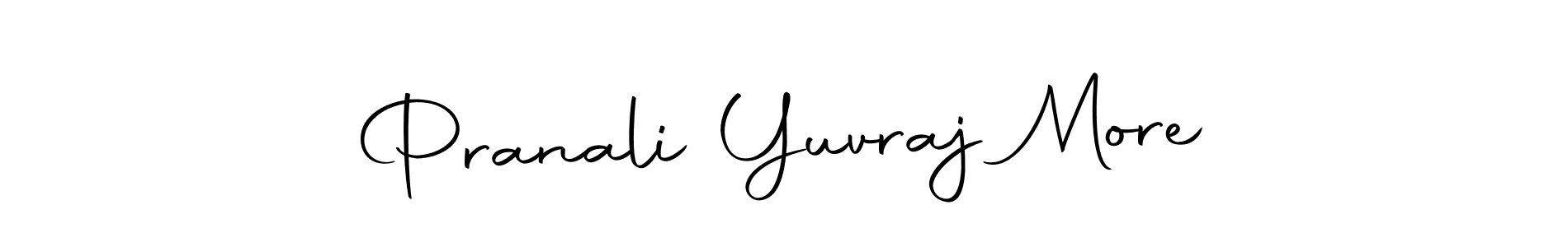 Use a signature maker to create a handwritten signature online. With this signature software, you can design (Autography-DOLnW) your own signature for name Pranali Yuvraj More. Pranali Yuvraj More signature style 10 images and pictures png