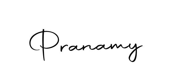 How to make Pranamy signature? Autography-DOLnW is a professional autograph style. Create handwritten signature for Pranamy name. Pranamy signature style 10 images and pictures png