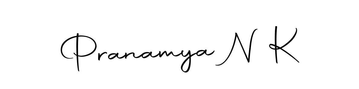 You should practise on your own different ways (Autography-DOLnW) to write your name (Pranamya N K) in signature. don't let someone else do it for you. Pranamya N K signature style 10 images and pictures png