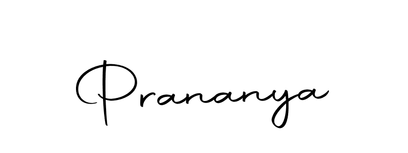 Design your own signature with our free online signature maker. With this signature software, you can create a handwritten (Autography-DOLnW) signature for name Prananya. Prananya signature style 10 images and pictures png