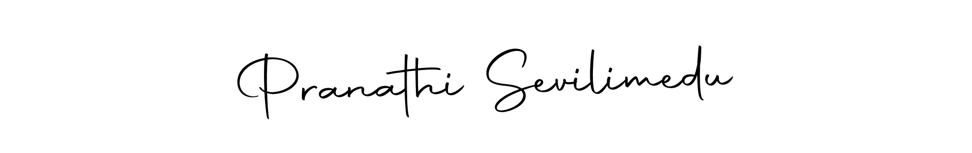 Create a beautiful signature design for name Pranathi Sevilimedu. With this signature (Autography-DOLnW) fonts, you can make a handwritten signature for free. Pranathi Sevilimedu signature style 10 images and pictures png