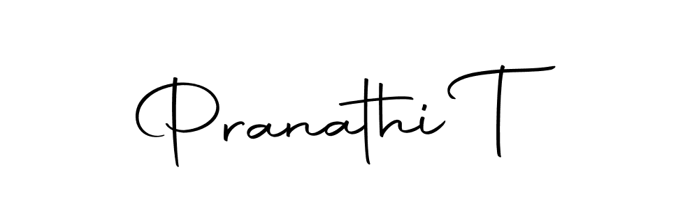 Make a beautiful signature design for name Pranathi T. Use this online signature maker to create a handwritten signature for free. Pranathi T signature style 10 images and pictures png