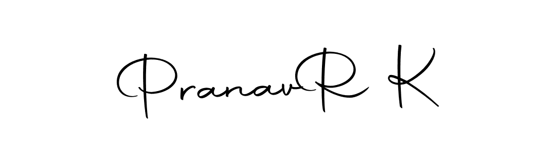 Also we have Pranav  R K name is the best signature style. Create professional handwritten signature collection using Autography-DOLnW autograph style. Pranav  R K signature style 10 images and pictures png