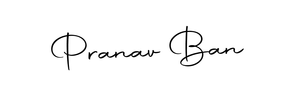 if you are searching for the best signature style for your name Pranav Ban. so please give up your signature search. here we have designed multiple signature styles  using Autography-DOLnW. Pranav Ban signature style 10 images and pictures png