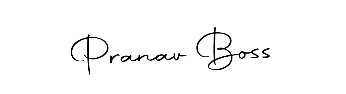 How to make Pranav Boss name signature. Use Autography-DOLnW style for creating short signs online. This is the latest handwritten sign. Pranav Boss signature style 10 images and pictures png