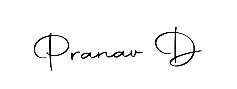 How to make Pranav D signature? Autography-DOLnW is a professional autograph style. Create handwritten signature for Pranav D name. Pranav D signature style 10 images and pictures png