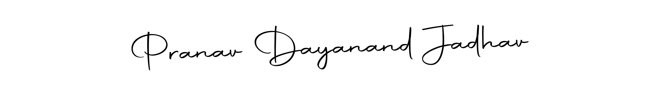 Create a beautiful signature design for name Pranav Dayanand Jadhav. With this signature (Autography-DOLnW) fonts, you can make a handwritten signature for free. Pranav Dayanand Jadhav signature style 10 images and pictures png